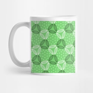 Floral Art Pattern green Mug